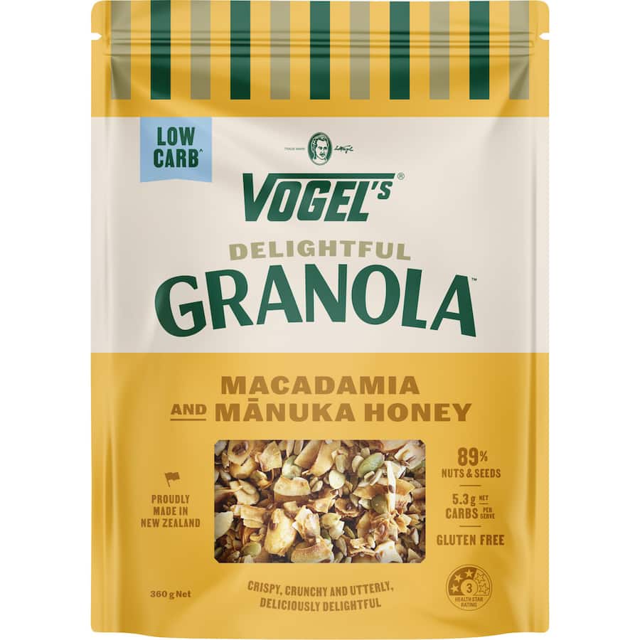 Vogels Delightful Granola Macadamia & Manuka Honey - 360g