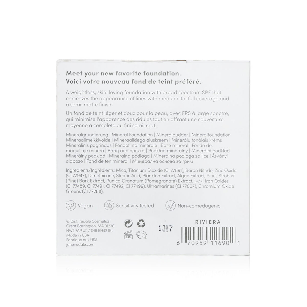 Jane Iredale - PurePressed Base Mineral Foundation Refill SPF 20 - Riviera  - 9.