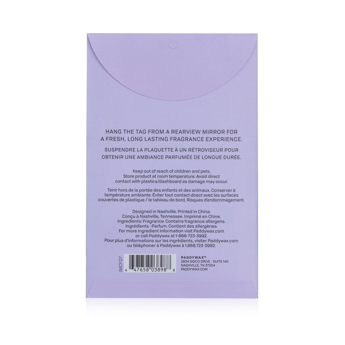 Paddywax - Impressions Car Fragrance - Fingers Crossed  - 2packs