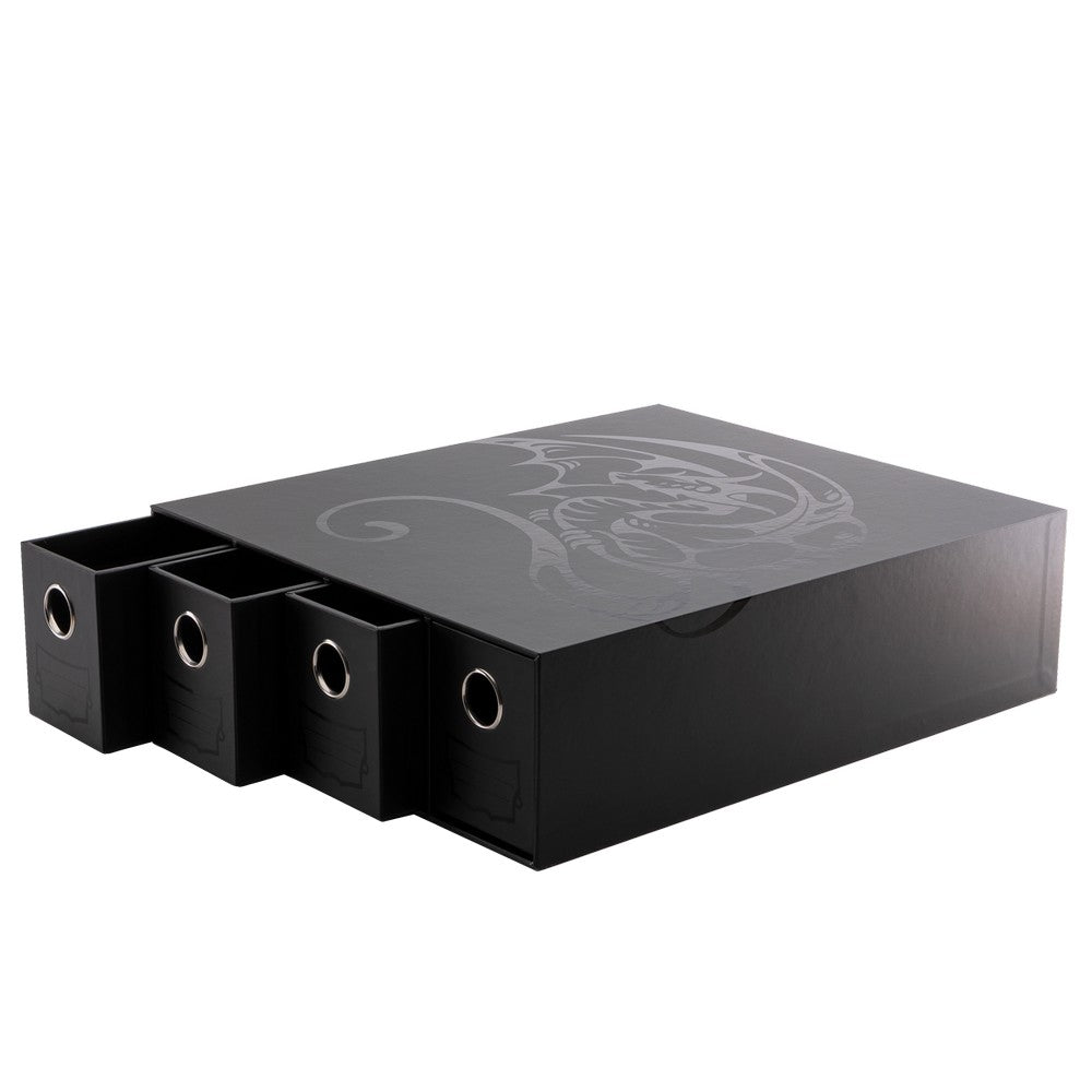Dragon Shield: Fortress Card Drawers  - Horizontal: Size 4  - Black