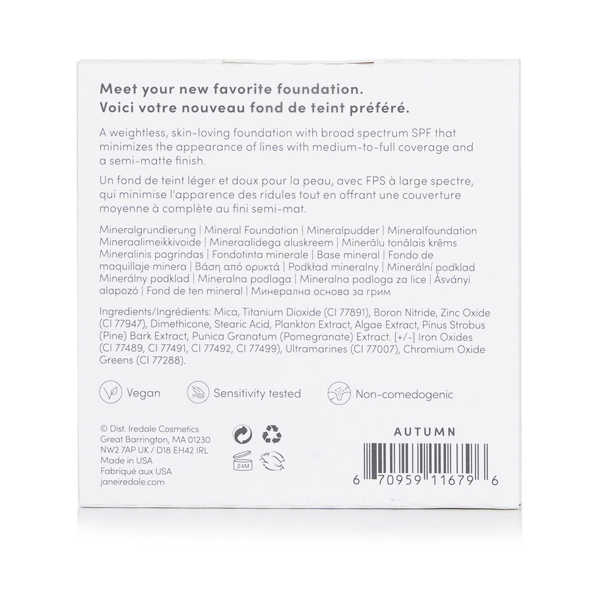 Jane Iredale - PurePressed Base Mineral Foundation Refill SPF 20 - Autumn  - 9.9