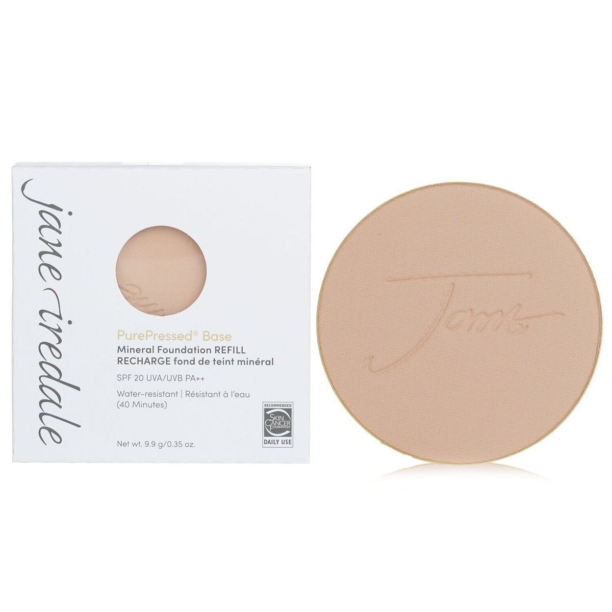 Jane Iredale PurePressed Base Mineral Foundation Refill SPF 20 - Natural 9.9g/0.