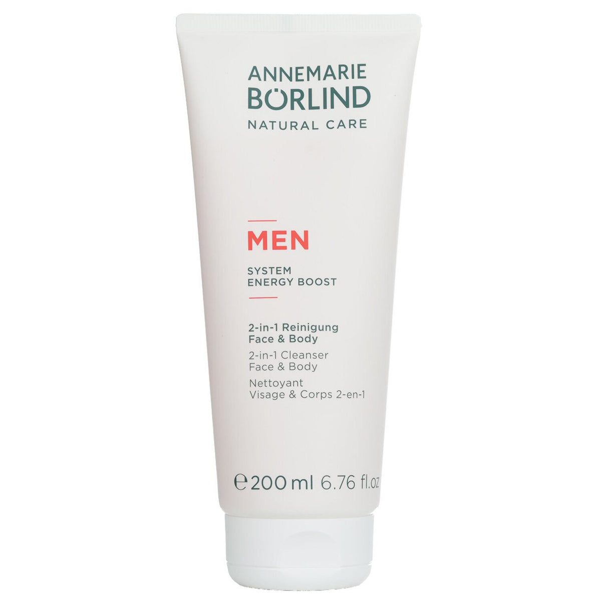 Annemarie Borlind - Men System Energy Boost 2-in-1 Cleanser Face & Body  - 200ml