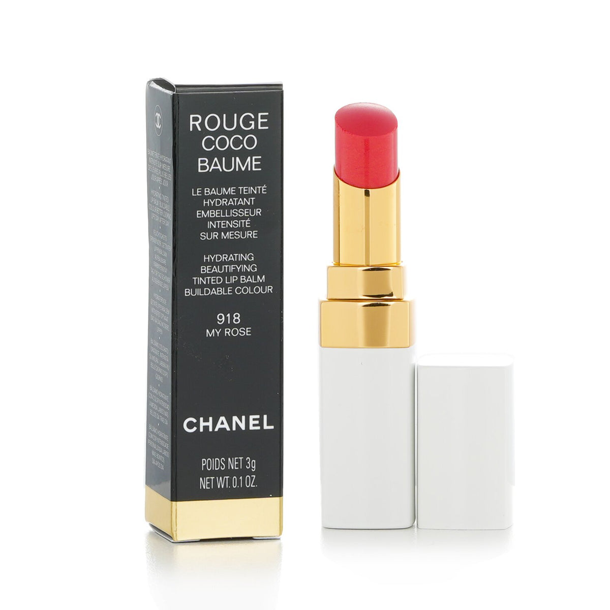 Chanel - Rouge Coco Baume Hydrating Beautifying Tinted Lip Balm - # 918 My Rose