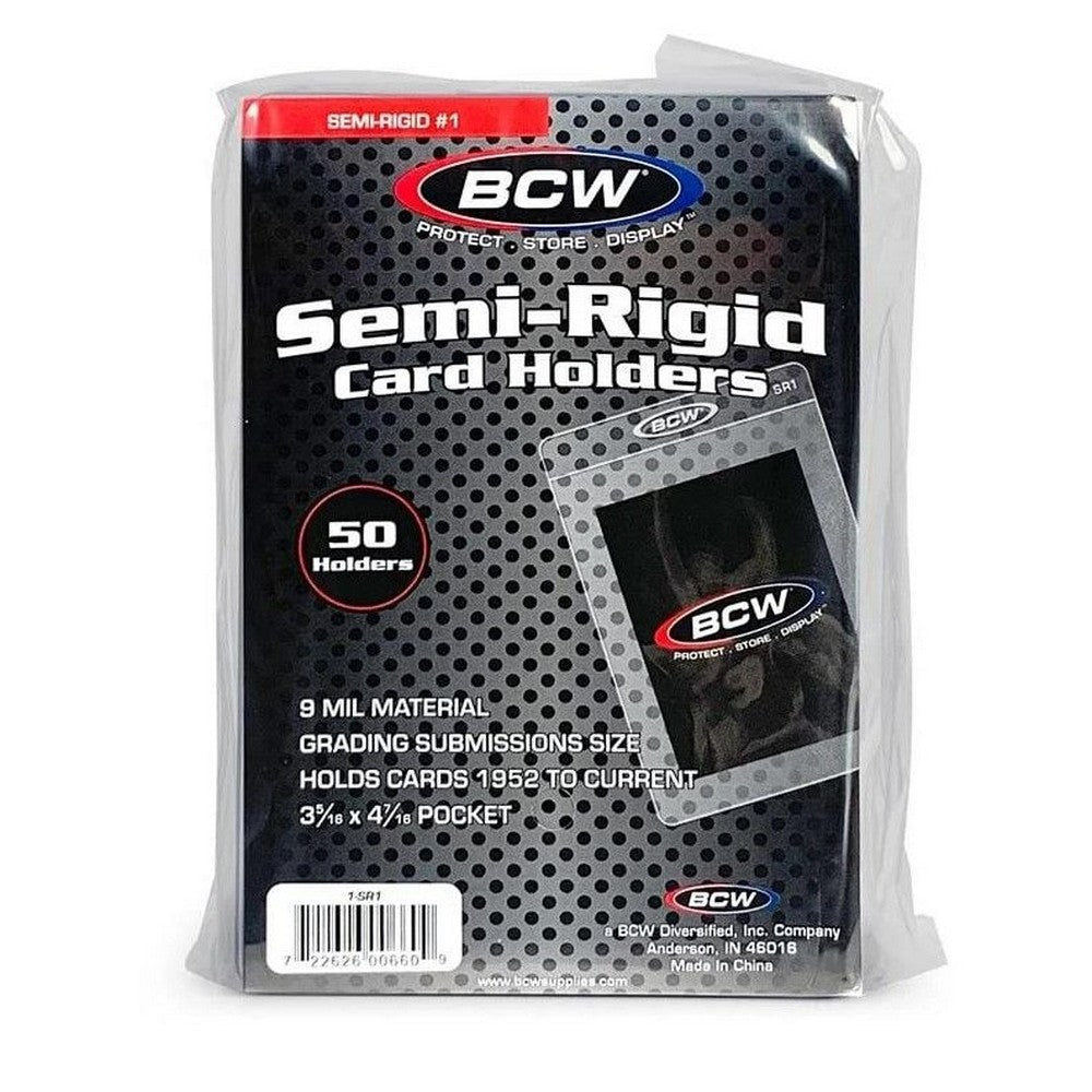 BCW - Toploaders - Semi-Rigid Card Holder #1 - 3 5/16 X 4 15/16