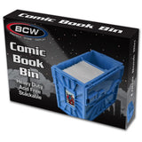 BCW - Comic Bins - Comic Book Bin - Short - Blue - Game Storage
