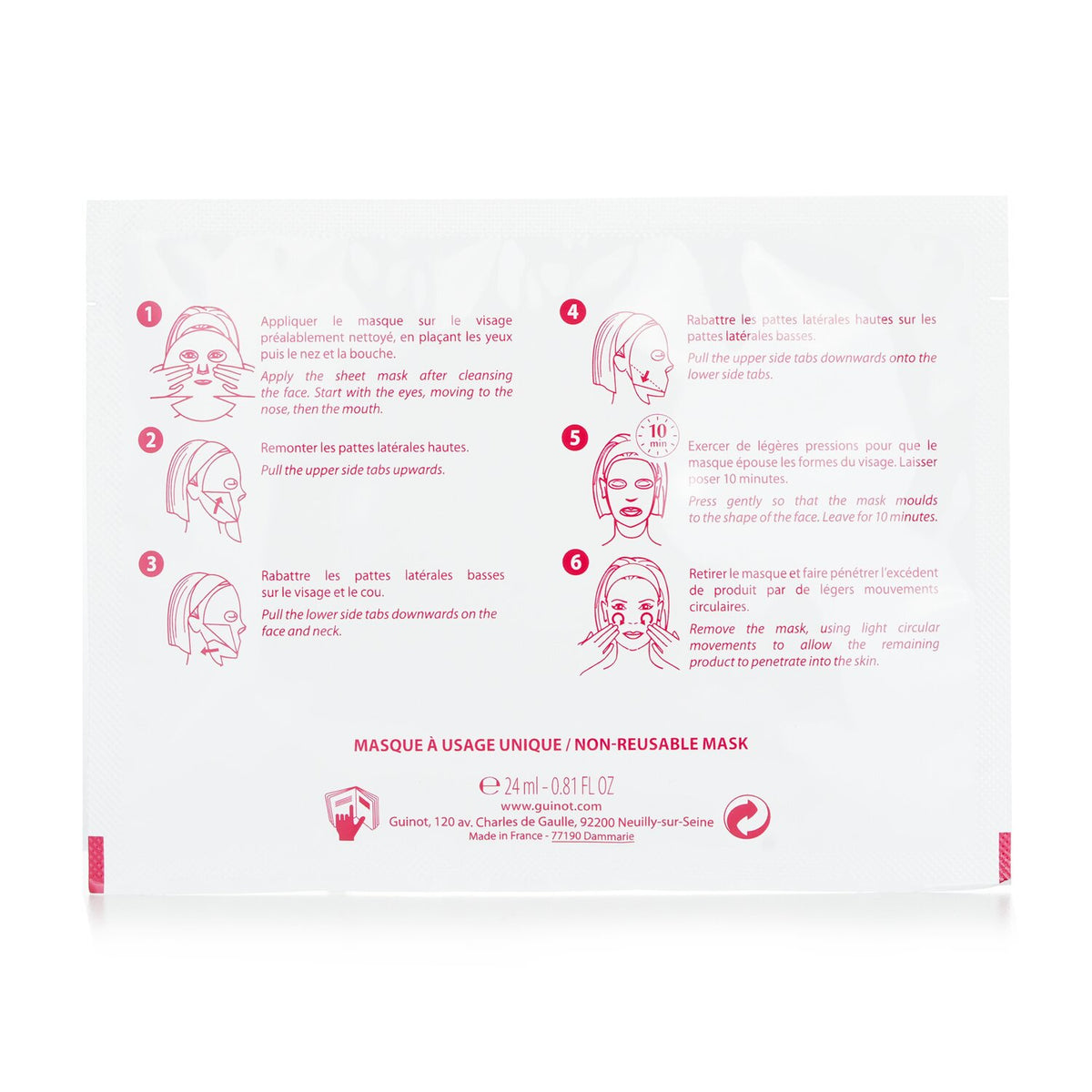 Guinot - Radiance Enhancing Instant Lifting Mask  - 4x24ml/0.81oz