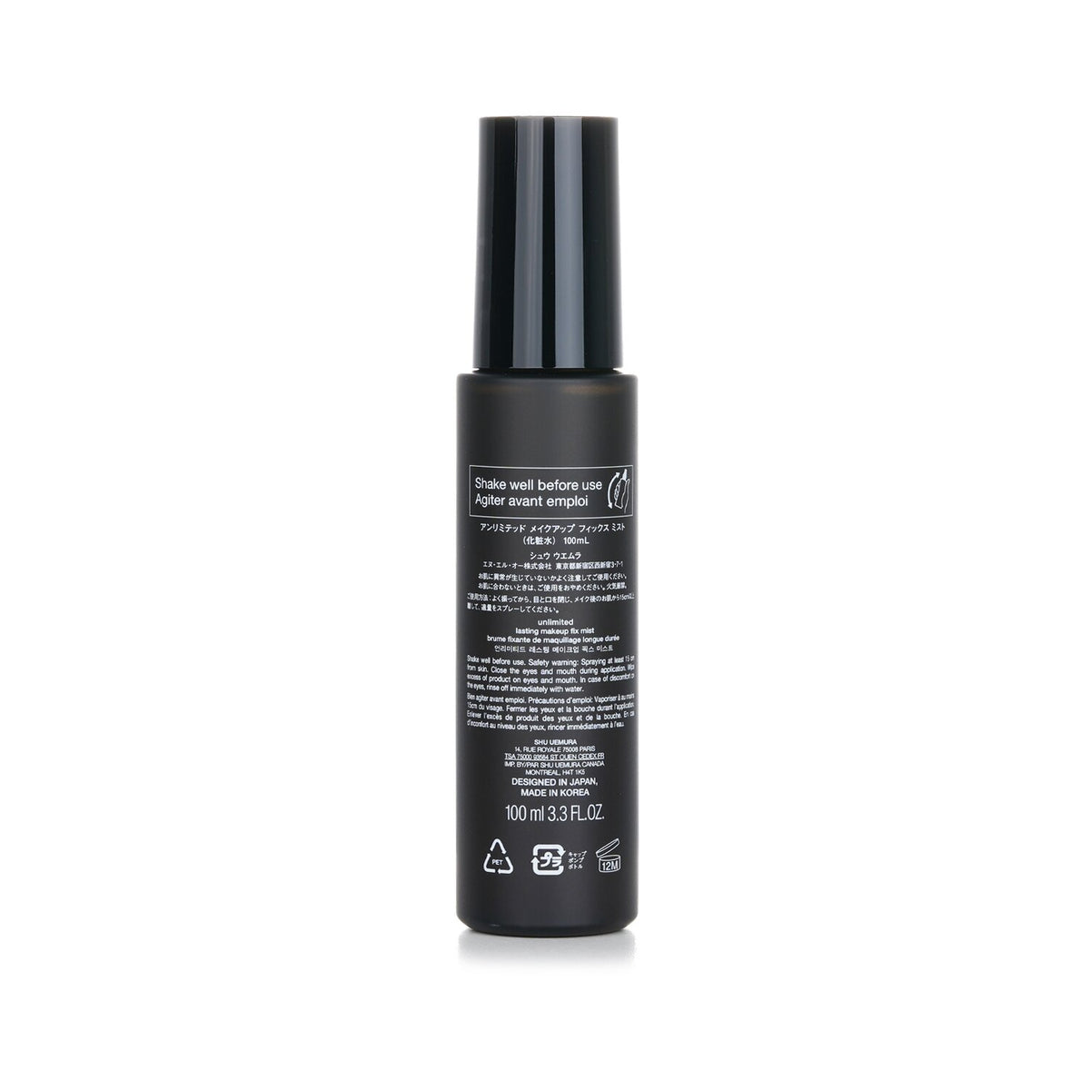 Shu Uemura - Unlimited Makeup Fix Mist  - 100ml/3.3oz