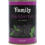 Family Blackberries In Syrup 415g