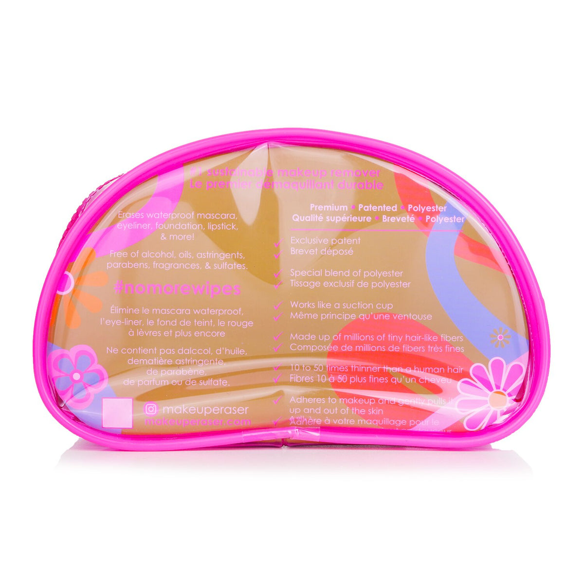 MakeUp Eraser - Flowerbomb Set (1x MakeUp Eraser Cloth + 1x Hair Claw Clip + 1x