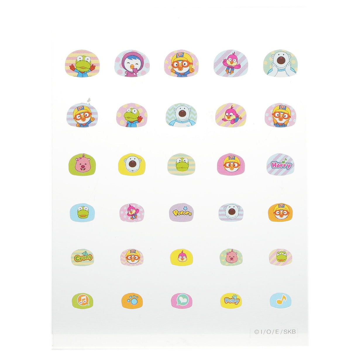 April Korea - Pororo Nail Sticker - # PR 05  - 1pack