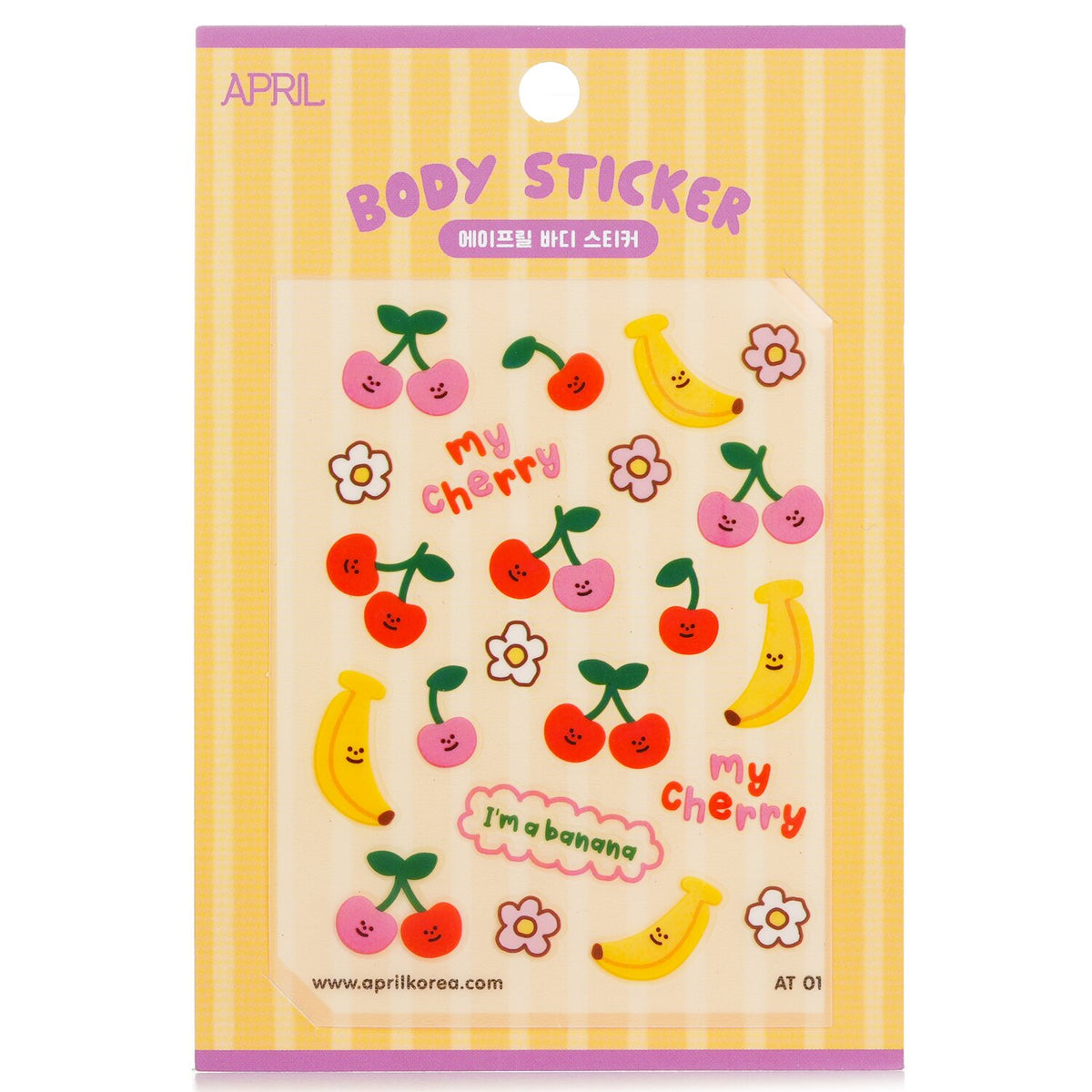 April Korea - April Body Sticker - # AT 01  - 1pc