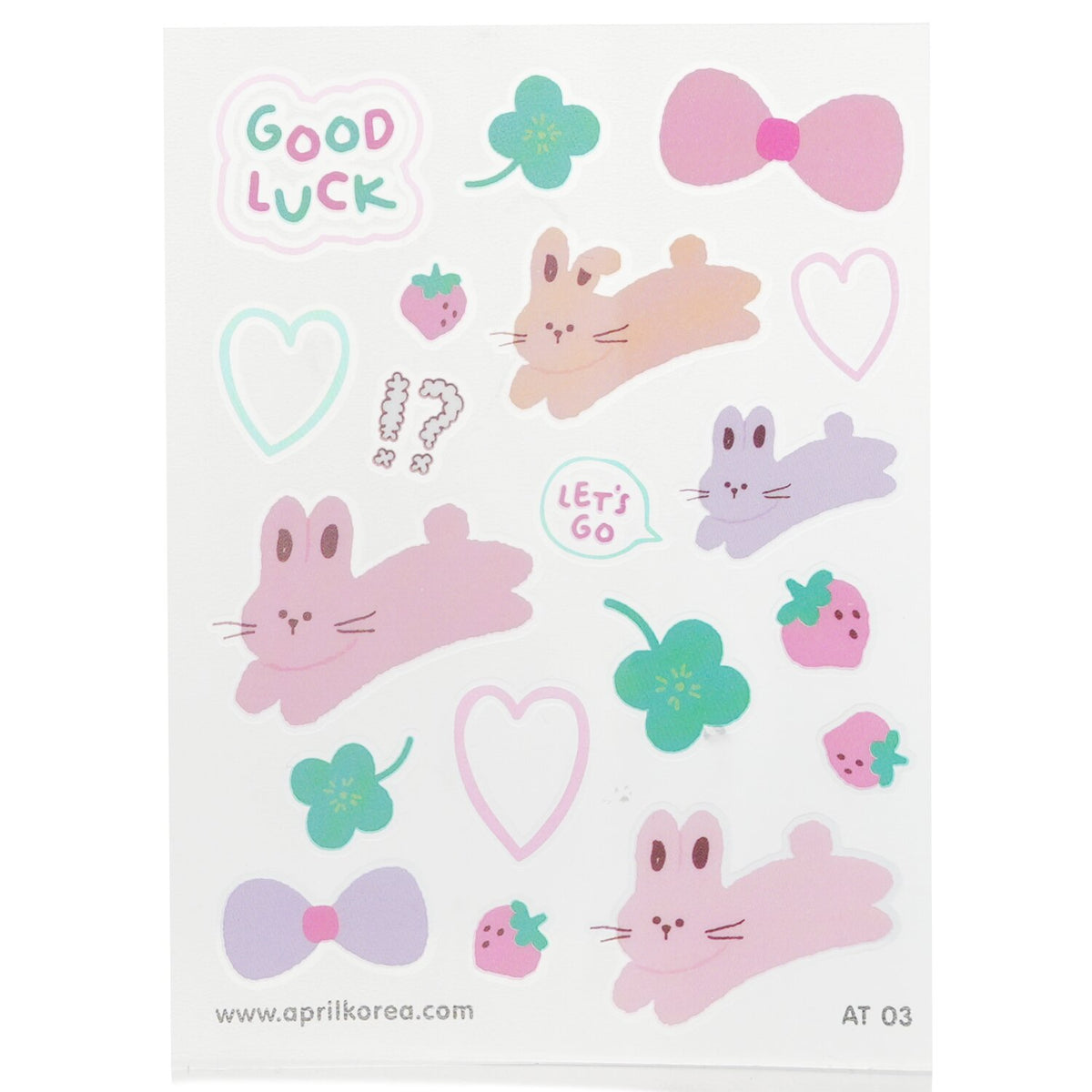 April Korea - April Body Sticker - # AT 03  - 1pc