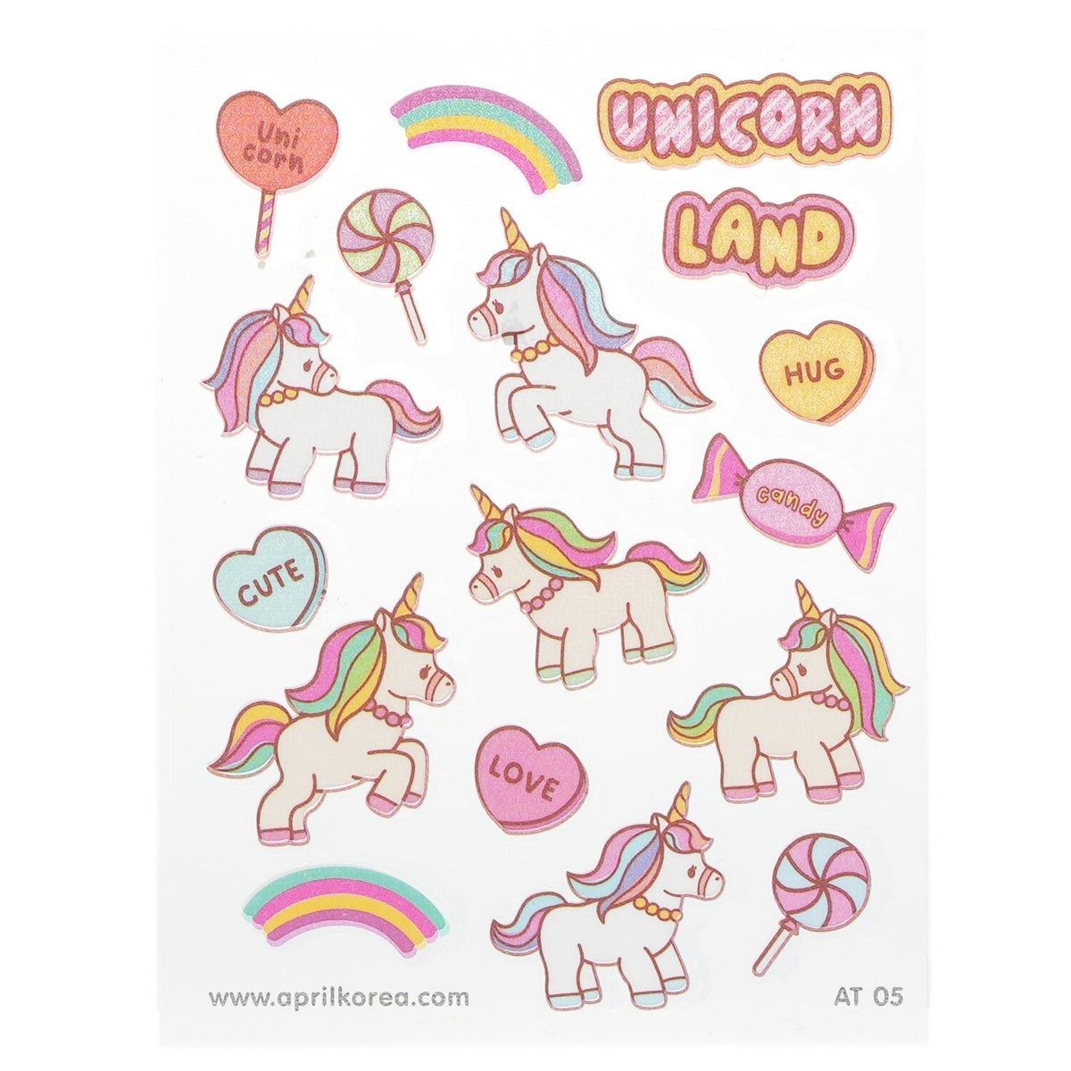 April Korea - April Body Sticker - # AT 05  - 1pc