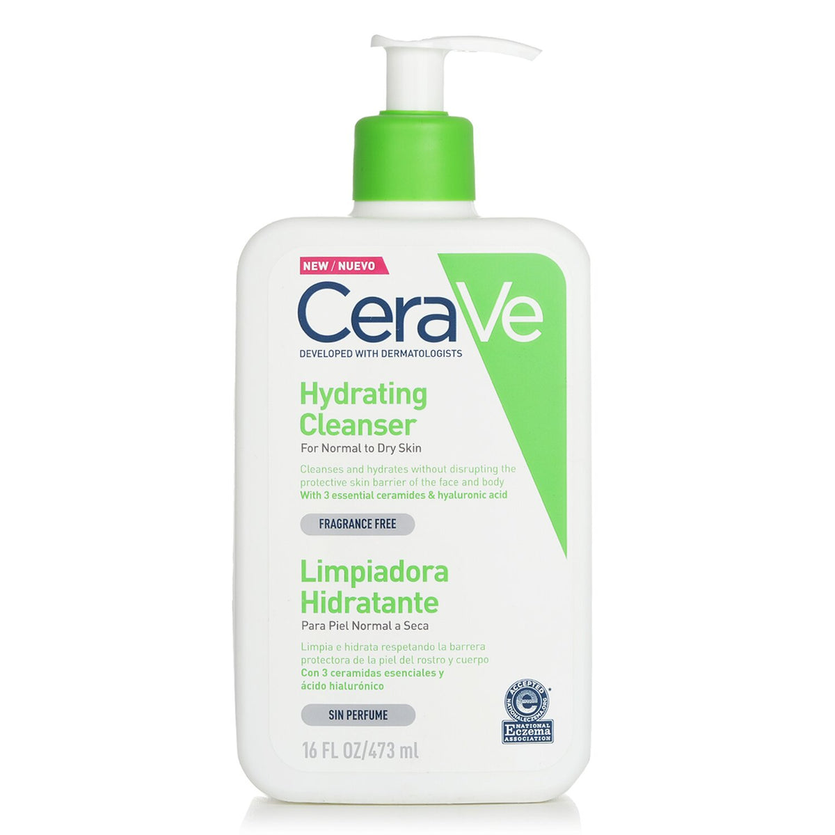 CeraVe - Hydrating Cleanser For Normal to Dry Skin  - 473ml/16oz