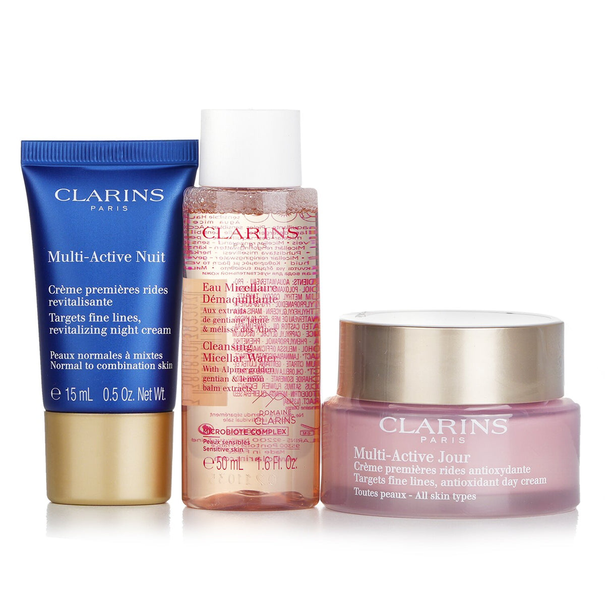 Clarins - Multi Active Set:  - 3pcs+1bag