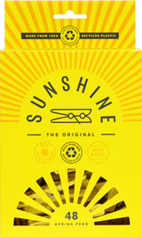 Sunshine Pegs - Spring Plastic (48 Per Pack)