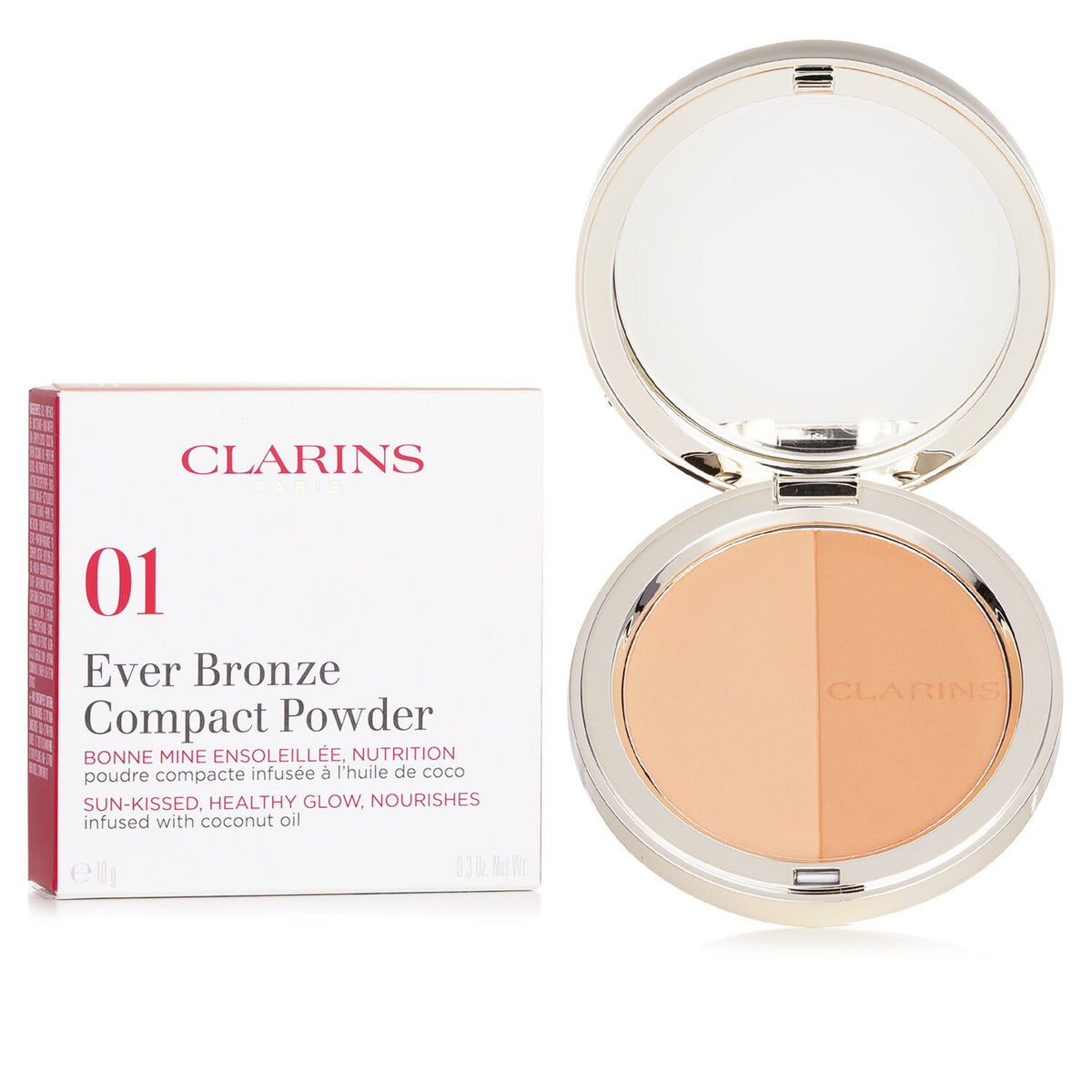 Clarins - Ever Bronze Compact Powder - # 01 Light  - 10g/0.3oz
