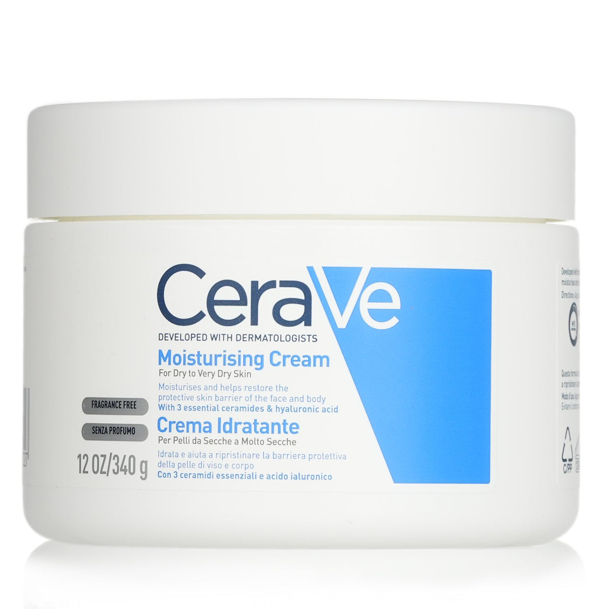 CeraVe - Moisturising Cream For Dry to Very Dry Skin  - 340g/12oz