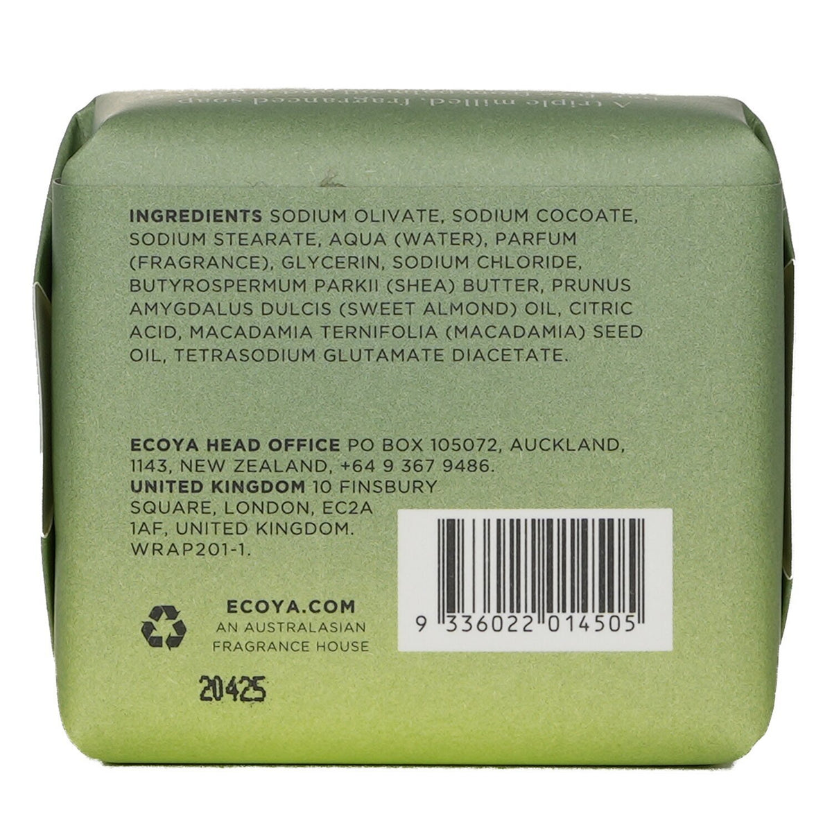 Ecoya - Soap - French Pear  - 90g/3.2oz