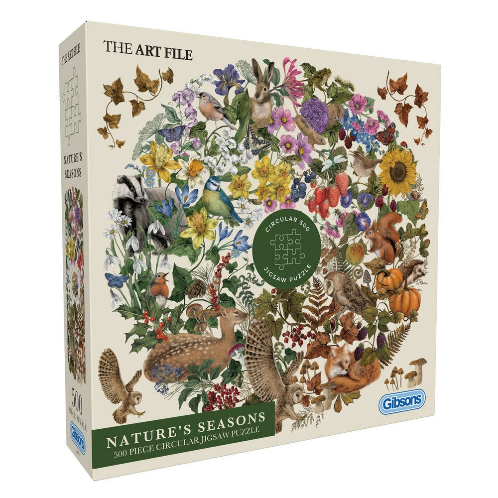 Gibsons - The Art File: Nature's Seasons (500 circ) - Jigsaw Puzzle