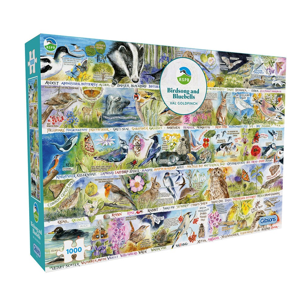 Gibsons - RSPB: Birdsong & Bluebells (1000) - Jigsaw Puzzle