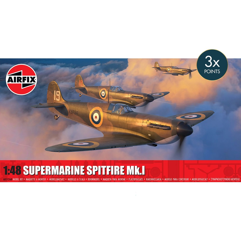 Supermarine Spitfire Mk.I Airfix 1:48 Scale Model Kit