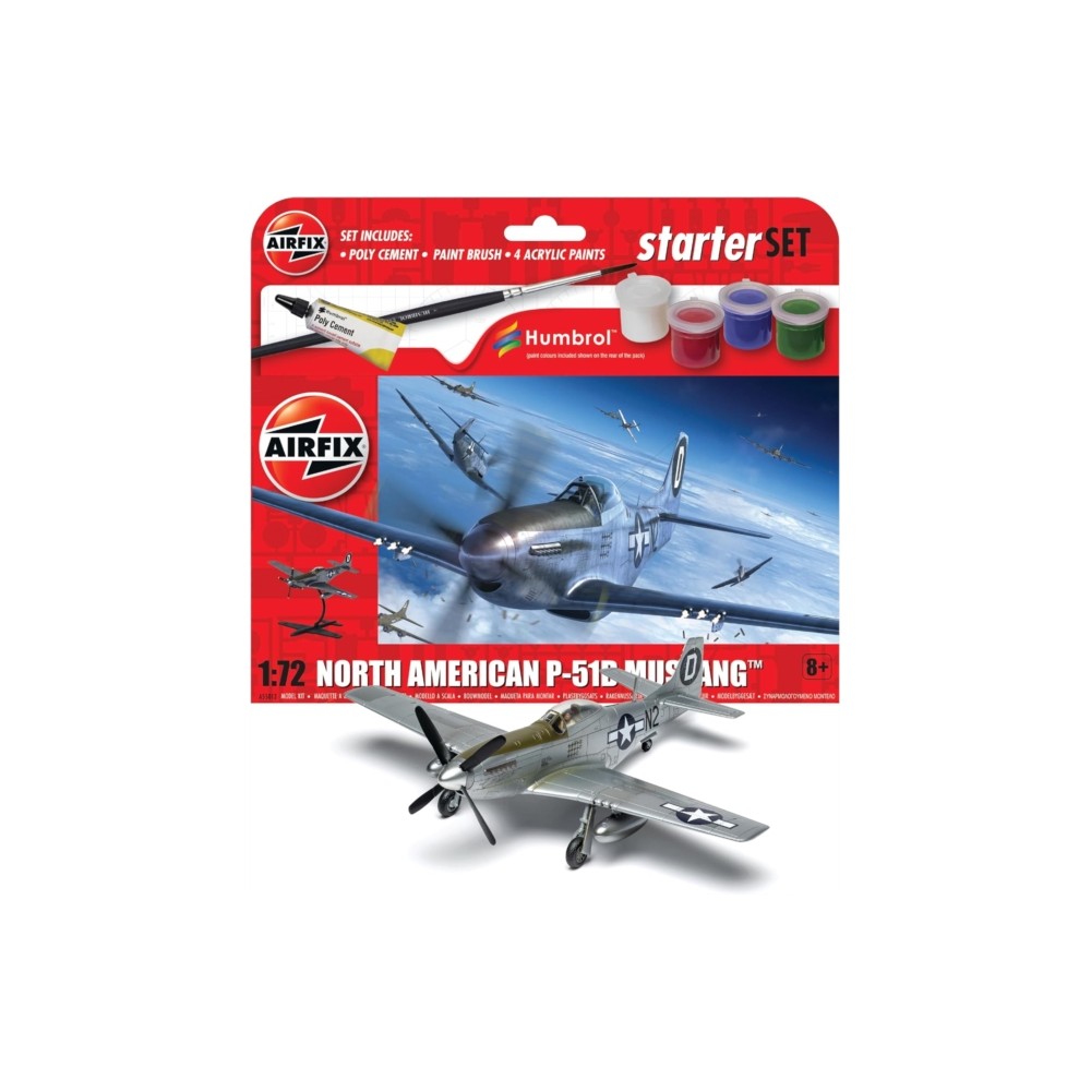 Airfix - Starter Set - North American P-51D Mustang (1: 72)