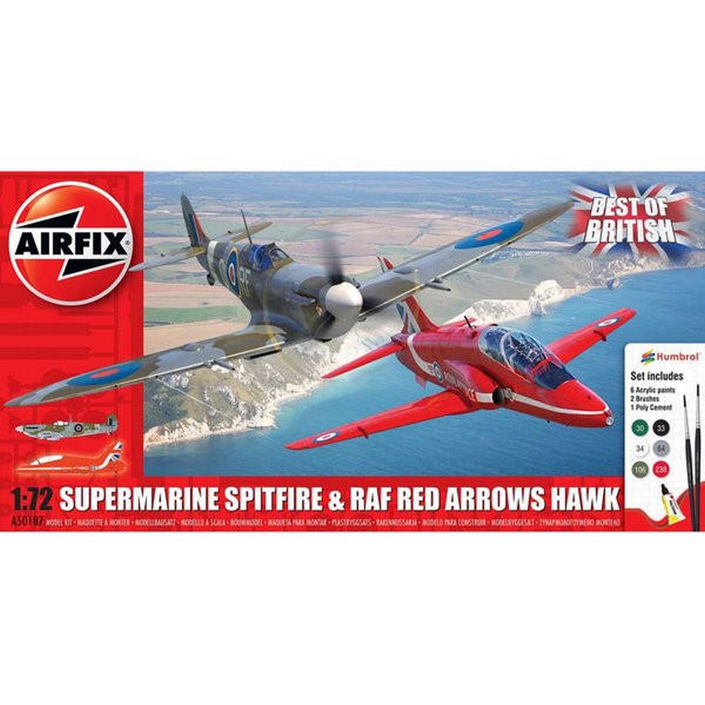 Best of British Spitfire & Hawk Airfix 1:72 Scale Model Kit