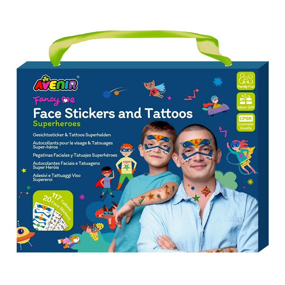 Face Stickers & Tattoos Superheroes Avenir