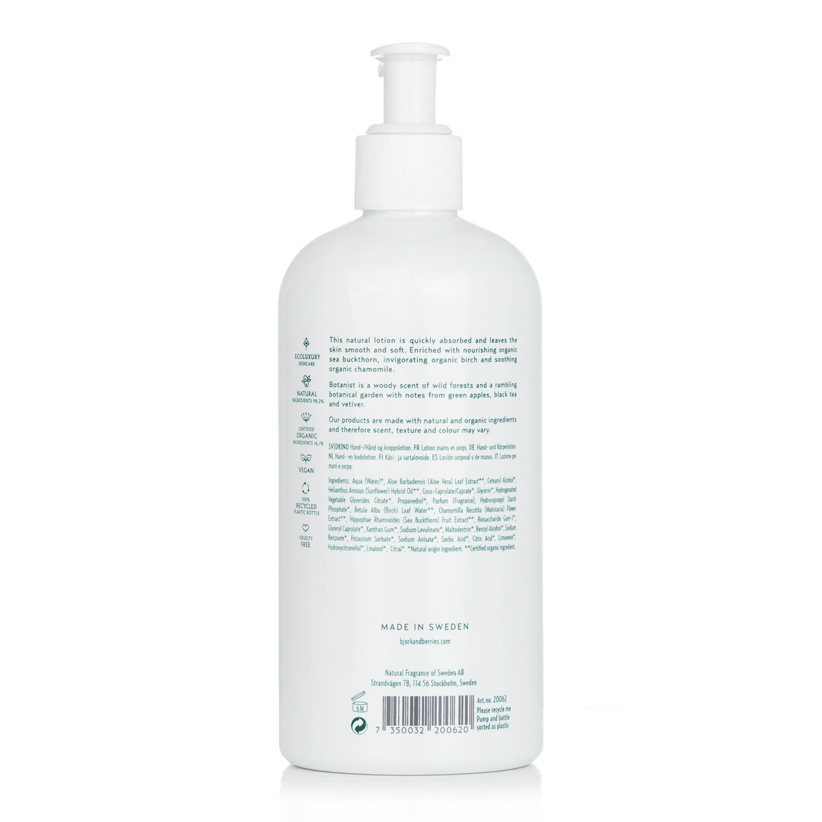 Bjork & Berries - Botanist Hand & Body Lotion  - 400ml/13.5oz