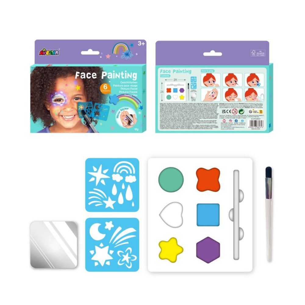 6 Face Painting Purple Avenir