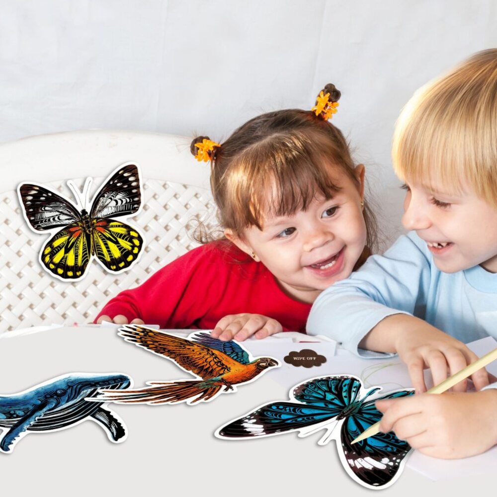 Scratch Bird Stickers Avenir