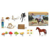 CollectA - Rider & Accessories w/ HorseBox Set - Toy Vehicle