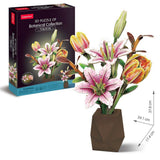 Flower Bouquet Lily & Tulip 3D Puzzle CubicFun