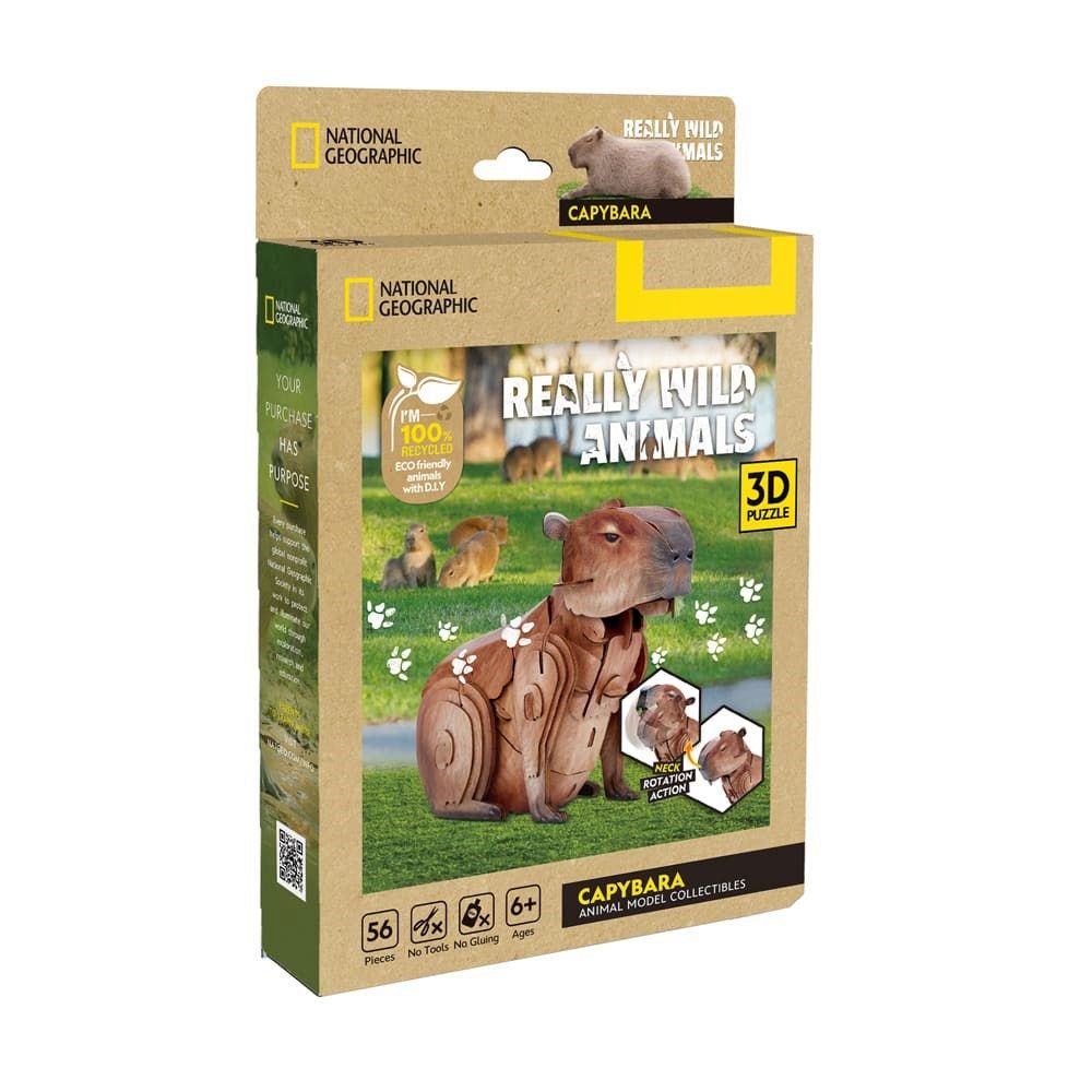 Really Wild Animals Capybara 3D Puzzle CubicFun