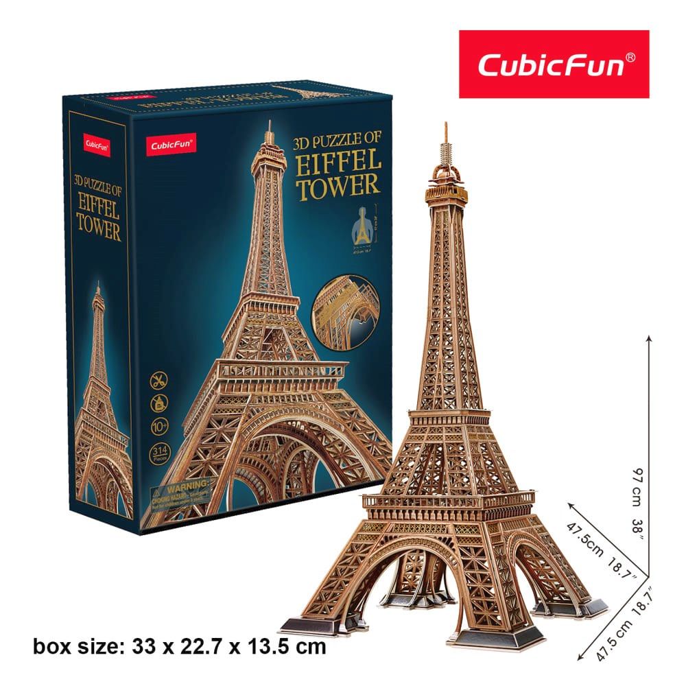 Cubic Fun - 3D Puzzle - Eiffel Tower (2XL)