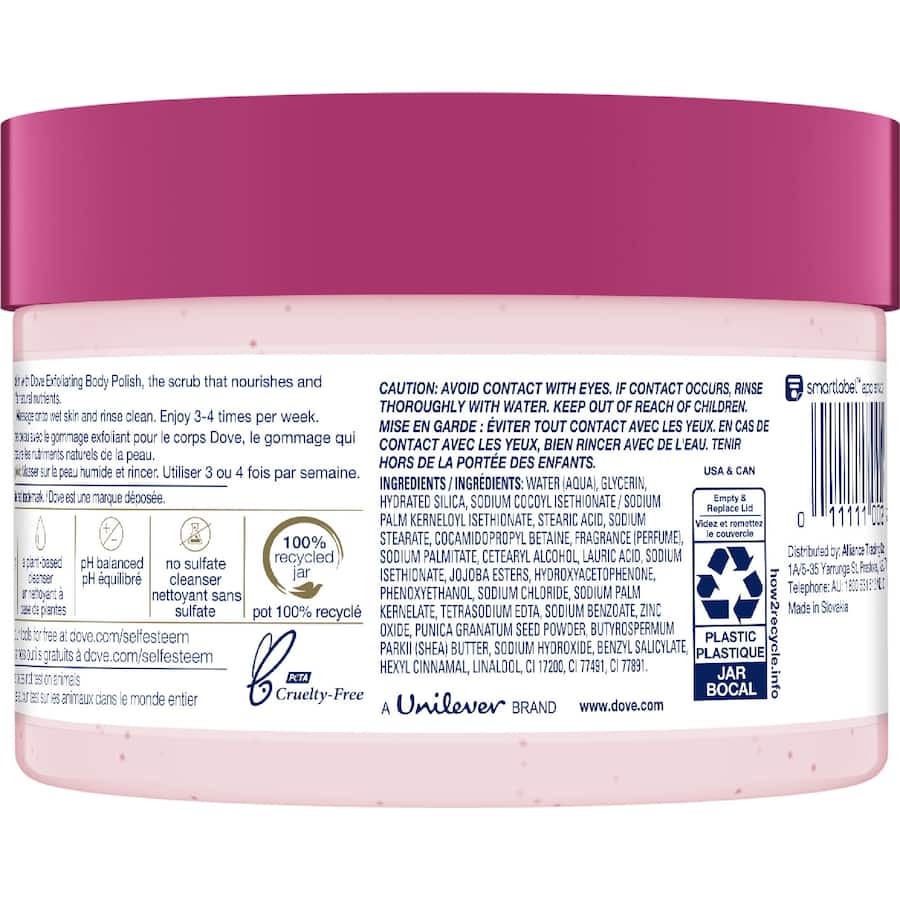 Dove Body Scrub Pomegranate & Shea Butter - 298mL