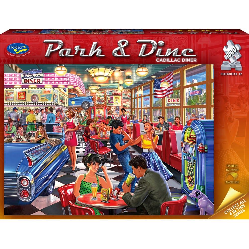 Park & Dine S2 Cadillac Diner Holdson 1000pc Jigsaw Puzzle