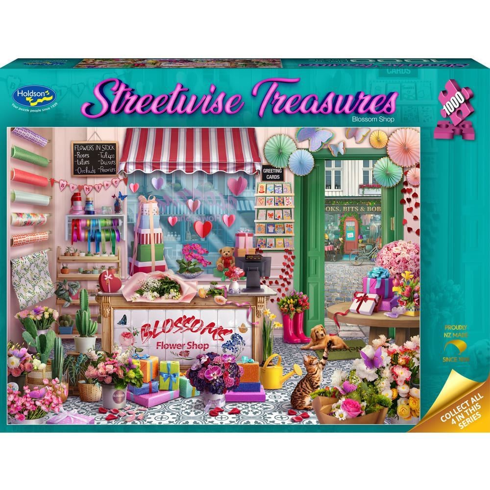 Streetwise Treasures Blossom Shop Holdson 1000pc Jigsaw Puzzle