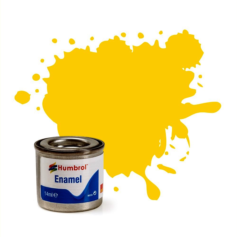 Humbrol 14ml Enamel Yellow Gloss