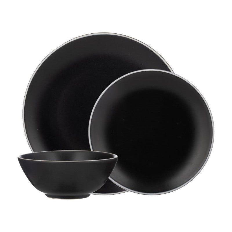 Dinner Set - Mason Cash Black (12pc)