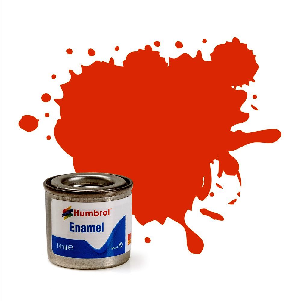 Orange Lining Matt Humbrol Enamel Paint 14ml