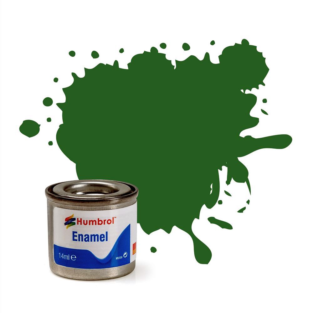 Mid Green Matt Humbrol Enamel Paint 14ml