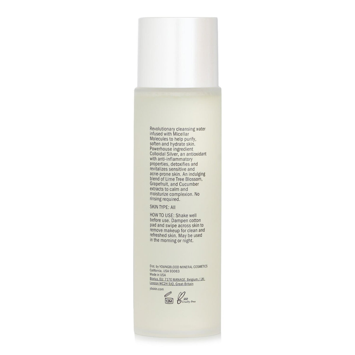 Youngblood - Micellar Water with Colloidal Silver  - 222.75ml/7.53oz