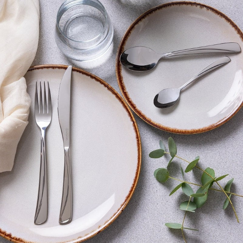 DinnerSet - Mason Cash Reactive Cream (12pc)