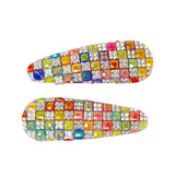 Pink Poppy Sparkly Gem Hair Clips - Toy Vehicle
