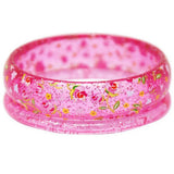 Pink Poppy Garden Rose Bangles