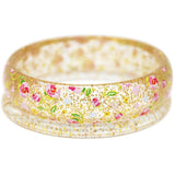 Pink Poppy Garden Rose Bangles