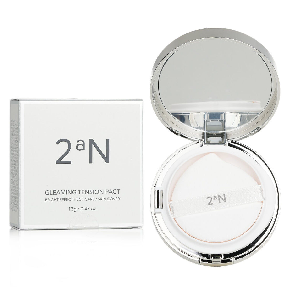 2aN - Gleaming Tension Pact SPF 37 - # 23 Natural Beige  - 13g/0.45oz